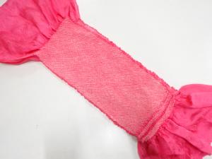 正絹　絞り　帯揚げ